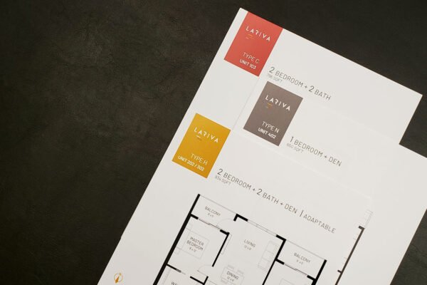 Lariva_PrintCollaterialF Real Estate Brochure Design by Boltis